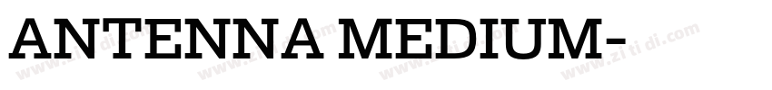 ANTENNA MEDIUM字体转换